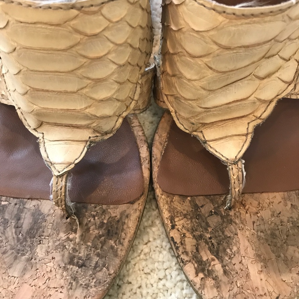 Delman Cork Wedge - Picture 2 of 7